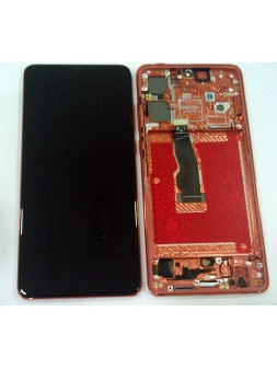 Huawei P30 pantalla lcd + tactil negro + marco rojo ele-al00 ele-l09 ele-l29 premium