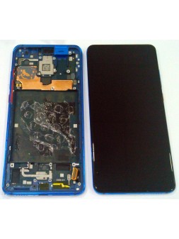 Pantalla lcd para Xiaomi Mi 9T MI9T Redmi K20 Redmi K20 Pro Mi 9T Pro mas tactil negro mas marco azul Compatible