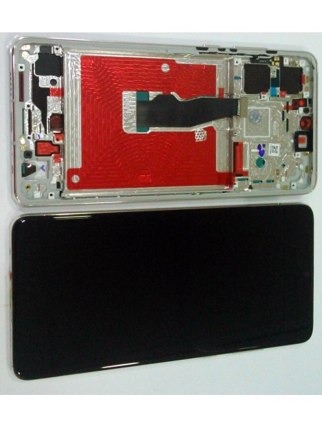 Pantalla lcd para Huawei P30 + tactil negro + marco dorado compatible