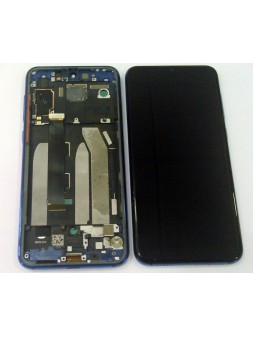 Xiaomi Mi 9 SE MI9 SE pantalla lcd + tactil negro + marco azul oscuro compatible