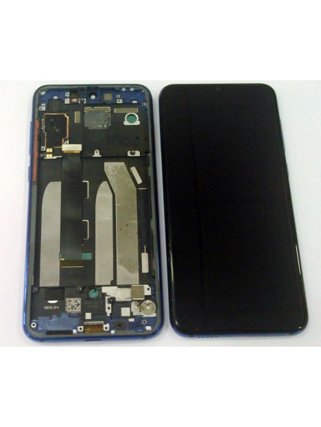 Xiaomi Mi 9 SE MI9 SE pantalla lcd + tactil negro + marco azul oscuro compatible
