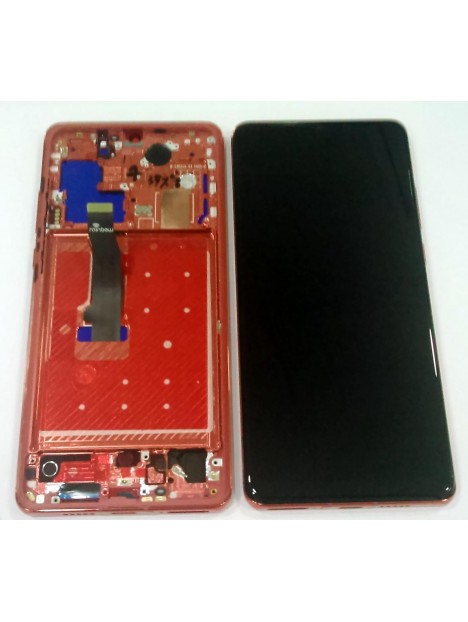 Pantalla LCD para Huawei P30 Pro VOG-AL00 VOG-AL10 VOG-L09 VOG-L29 VOG-TL00 mas tactil negro + marco rojo compatibl