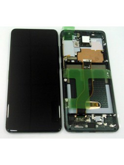 Pantalla lcd para Samsung Galaxy S20 PLUS SM-G986F GH82-22145A + tactil negro + marco Cosmic Black Premium Service