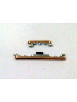 Set 2 botones dorados para Huawei P40 Pro calidad premium