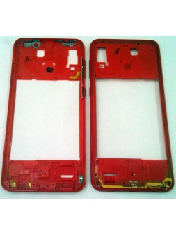 Carcasa central o marco rojo para Samsung Galaxy A20 A205 calidad premium A205FD SM-A205FD