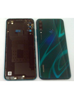 Tapa trasera o tapa bateria verde para Huawei Y6P mas cubierta camara verde