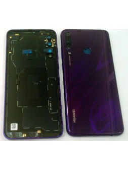 Tapa trasera o tapa bateria pupura para Huawei Y6P mas cubierta camara