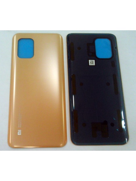 Tapa trasera o tapa bateria dorada para Xiaomi Mi 10 Lite