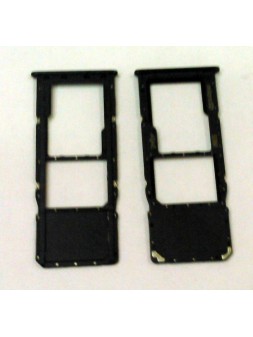 Soporte o bandeja single sim negra para Samsung Galaxy A71 A715F A715 calidad premium