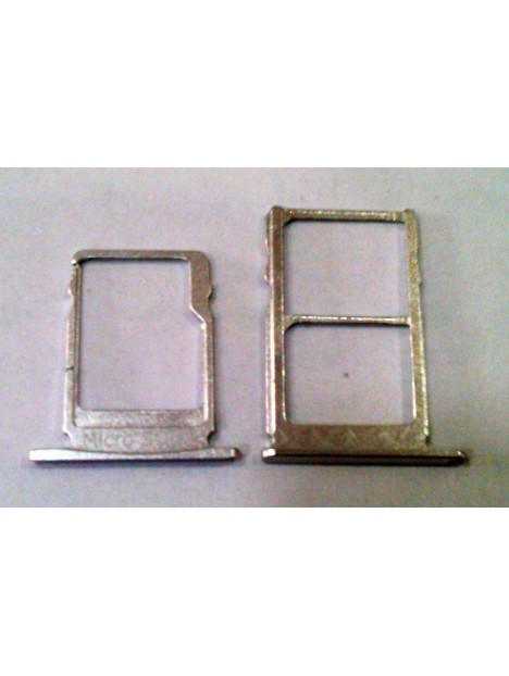 Set 2 soporte o bandeja sim y sd plata para Nokia 5 TA-1024 calidad premium TA-1027 TA-1044 TA-1053