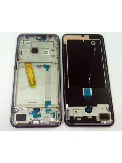 Carcasa central o marco purpura para Xiaomi Redmi 10X calidad premium
