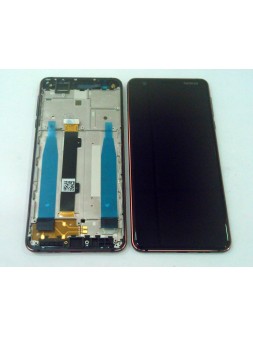 Pantalla lcd para Nokia 3.1 TA-1049 mas tactil negro mas marco azul calidad premium TA-1057 TA-1063 TA-1070 TA-1074