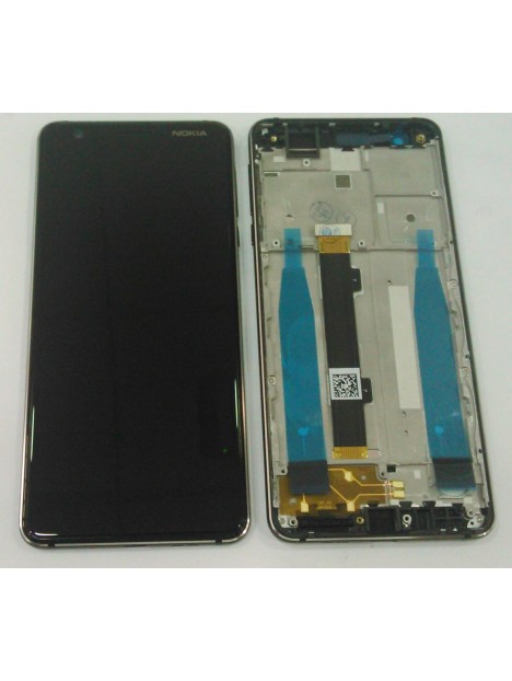 Pantalla lcd para Nokia 3.1 TA-1049 mas tactil negro mas marco negro calidad premium TA-1057 TA-1063 TA-1070 TA-107