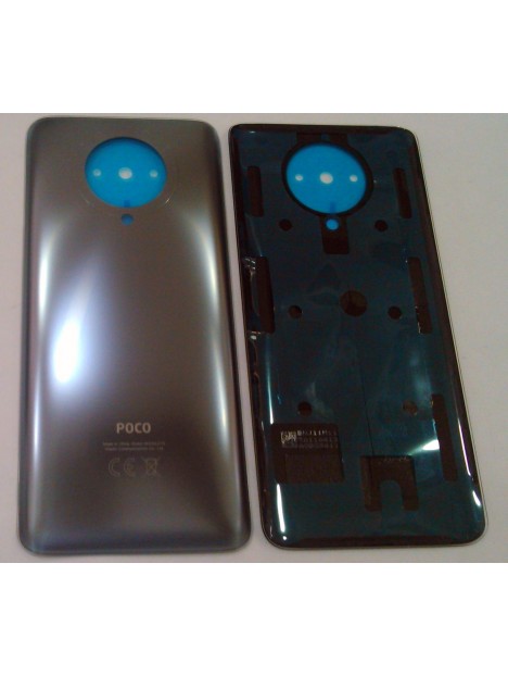 Tapa trasera o tapa bateria gris para Xiaomi Pocophone F2 Pro / Redmi K30 Pro Calidad Premium
