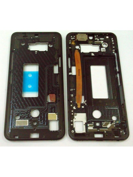 Carcasa o marco central negro para LG G8X THINQ Calidad Premium
