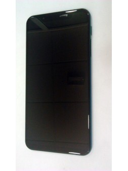 Pantalla LCD para LG G8S THINQ LMG810EAW mas tactil negro mas marco azul Calidad Premium