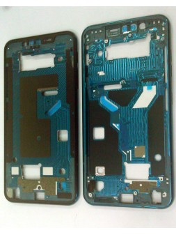 Carcasa o marco central azul para LG G8S THINQ LMG810EAW Calidad Premium