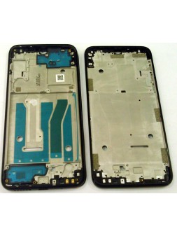 Carcasa o marco central negro para MOTO G8 Plus Calidad Premium