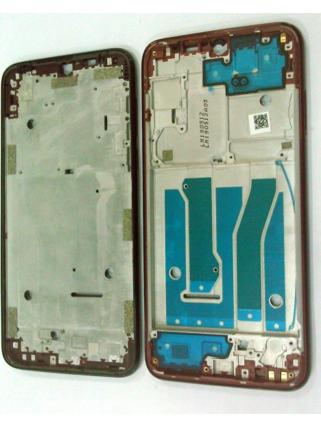 Carcasa o marco central rojo para MOTO G8 Plus Calidad Premium