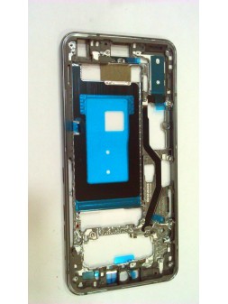 Carcasa o marco central plata para LG G8 THINQ Calidad Premium