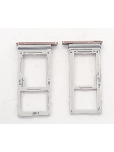 Soporte o bandeja dual sim dorada para Samsung Galaxy Note 20 Ultra SM-N986F calidad premium