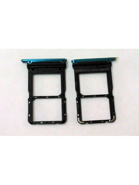 Soporte o bandeja dual sim verde para Xiaomi MI 10 calidad premium