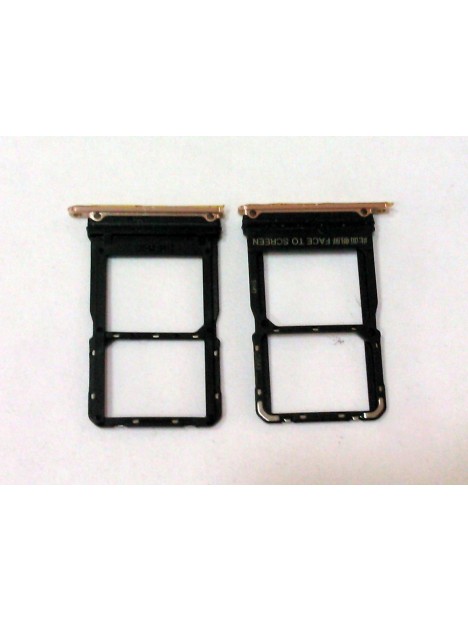 Soporte o bandeja dual sim dorada para Xiaomi MI 10 calidad premium