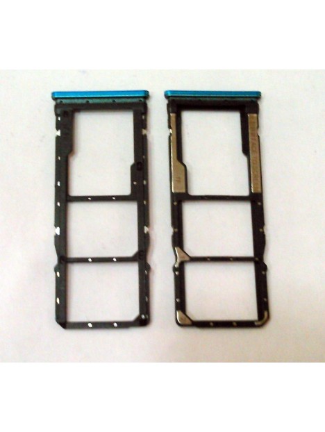 Soporte o bandeja sim azul claro para Xiaomi Redmi Note 9s calidad premium