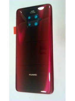 Tapa trasera o tapa bateria roja mas lente camara para Huawei mate 20 PRO Calidad Premium