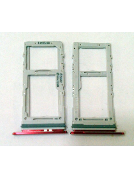 Soporte o bandeja dual sim roja para Samsung Galaxy S20+ S20 PLUS SM-G986F SM-G986 G986F G986G calidad premium