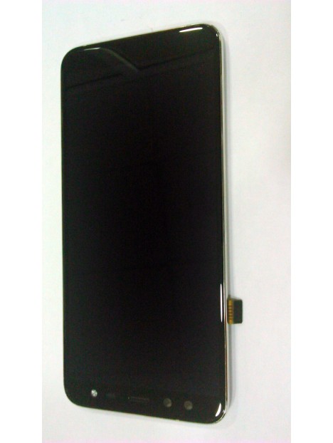 Pantalla LCD para Blackview S8 mas tactil negro mas carcasa central o marco dorado Calidad Premium