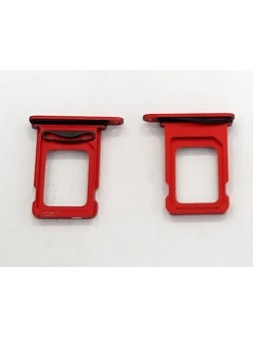 Soporte o bandeja dual sim roja para IPhone 12 A2176 A2399 A2398 A2400 calidad premium