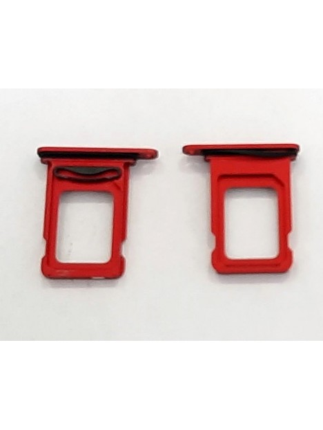 Soporte o bandeja dual sim roja para IPhone 12 A2176 A2399 A2398 A2400 calidad premium