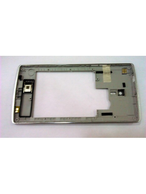 Carcasa central o marco plata para Doogee Kissme DG580 calidad premium