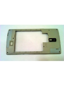 Carcasa central o marco plata para Doogee Kissme DG580 calidad premium