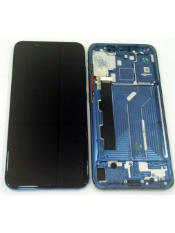 Pantalla lcd para Xiaomi Mi 8 MI8 mas tactil negro mas marco azul compatible
