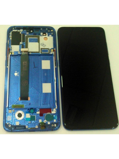 Pantalla lcd para Xiaomi Mi 9 MI9 mas tactil negro mas marco azul compatible