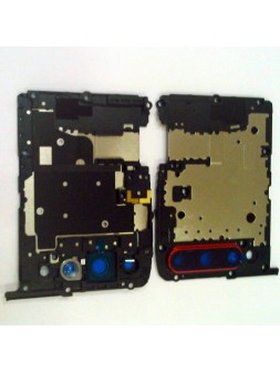Carcasa trasera mas cubierta camara roja para Huawei Honor 9X HLK-AL00 HLK-TL00 calidad premium