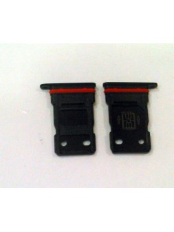 Soporte o bandeja single sim negra para Oneplus 8 calidad premium