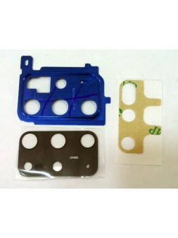 Cubierta camara azul oscuro para Samsung Galaxy S20 Plus G986 / S20 Plus 5G Version Calidad Premium