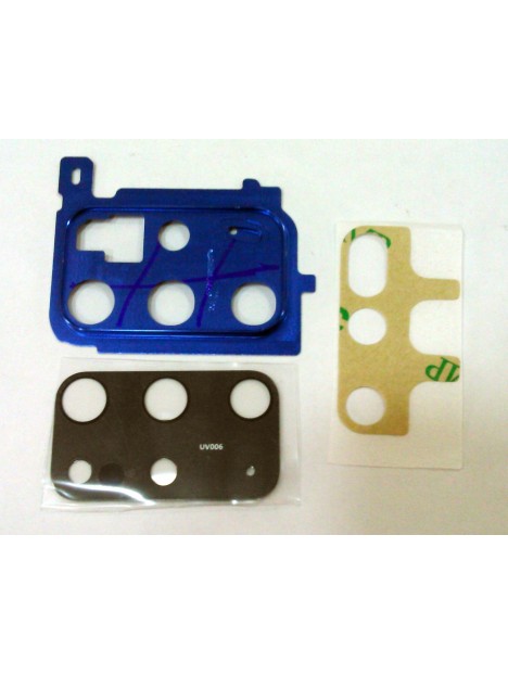 Cubierta camara azul oscuro para Samsung Galaxy S20 Plus G986 / S20 Plus 5G Version Calidad Premium