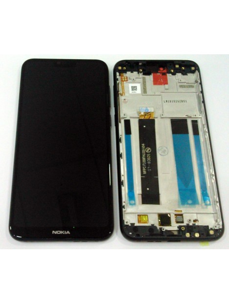 Pantalla lcd para Nokia 6.1 Plus X6 2018 TA-1099 Totoro mas tactil negro mas marco azul calidad premium