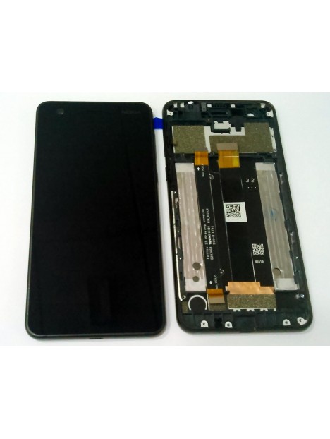 Pantalla lcd para Nokia 2 TA-1029 TA-1035 mas tactil negro mas marco negro calidad premium
