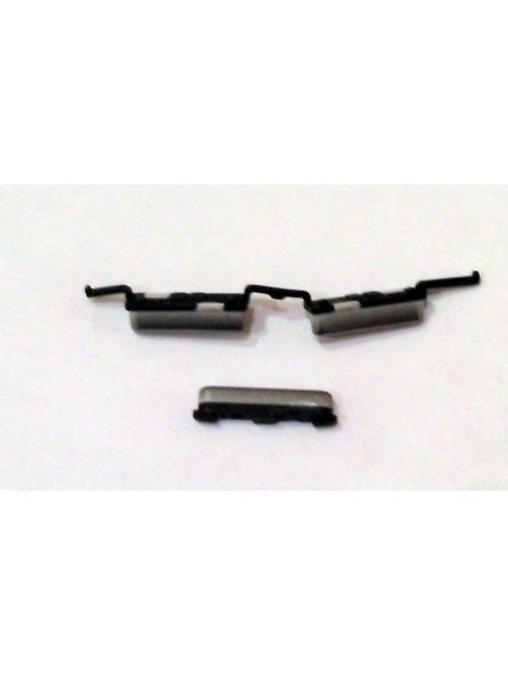 Set dos botones volumen mas power negro para Samsung Galaxy j5 (2016) J510F J510N Calidad Premium