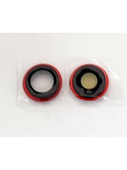 Set 2 cubierta camara roja para IPhone 12 A2176 A2399 A2398 A2400 12 Mini A2172 A2403 A2402 A2404 calidad premium