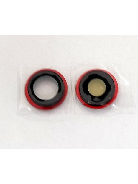 Set 2 cubierta camara roja para IPhone 12 A2176 A2399 A2398 A2400 12 Mini A2172 A2403 A2402 A2404 calidad premium