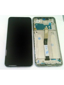 Pantalla lcd para Xiaomi Redmi Note 9S mas tactil negro mas marco gris calidad premium