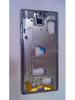 Carcasa central o marco plata para Samsung Galaxy N770 N770F NOTE 10 Lite calidad premium