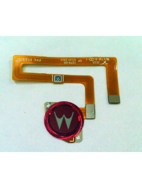 Flex boton home rojo para Motorola Moto G8 Play calidad premium