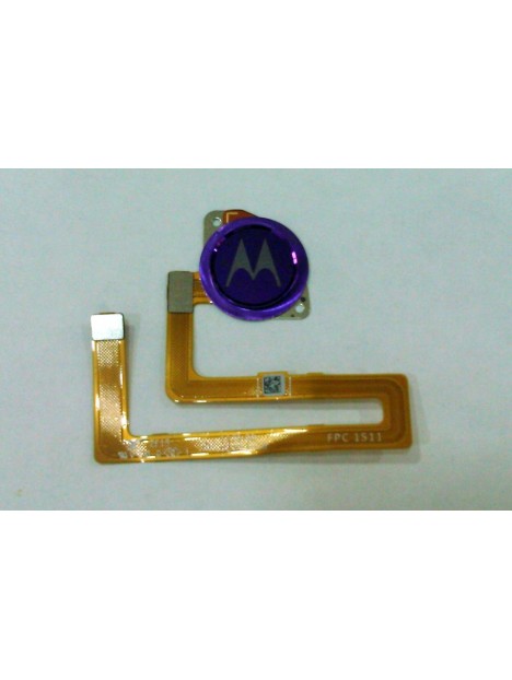 Flex boton home purpura para Motorola Moto G8 Play calidad premium